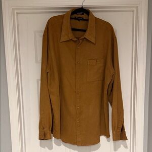 Banana Republic Men's Tan Casual Button Down Shirt